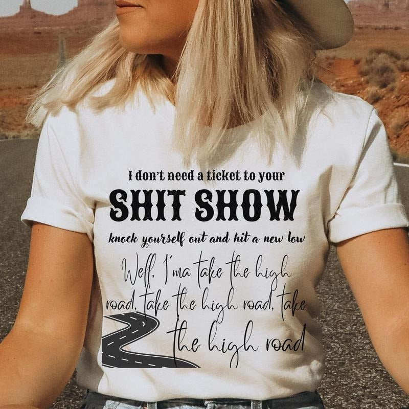 High Road Kooe Wettzel Shirt Shiit Show Shirt Country Concert Music Shirt Fan Short Sleeve