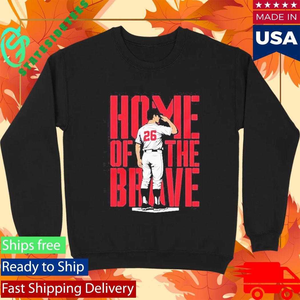 Home Of The Brave No 26 Baseball Shirt Unisex , , , Long Sleeve Tee