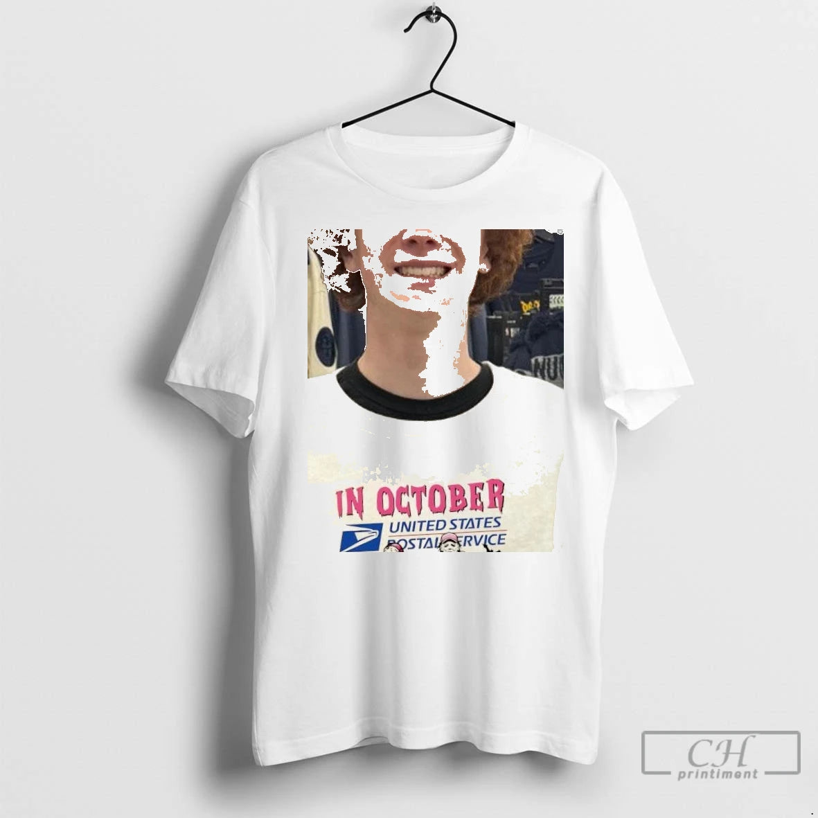 Horror Movies Halloween X Usps In October We Wear Pink T Shirts