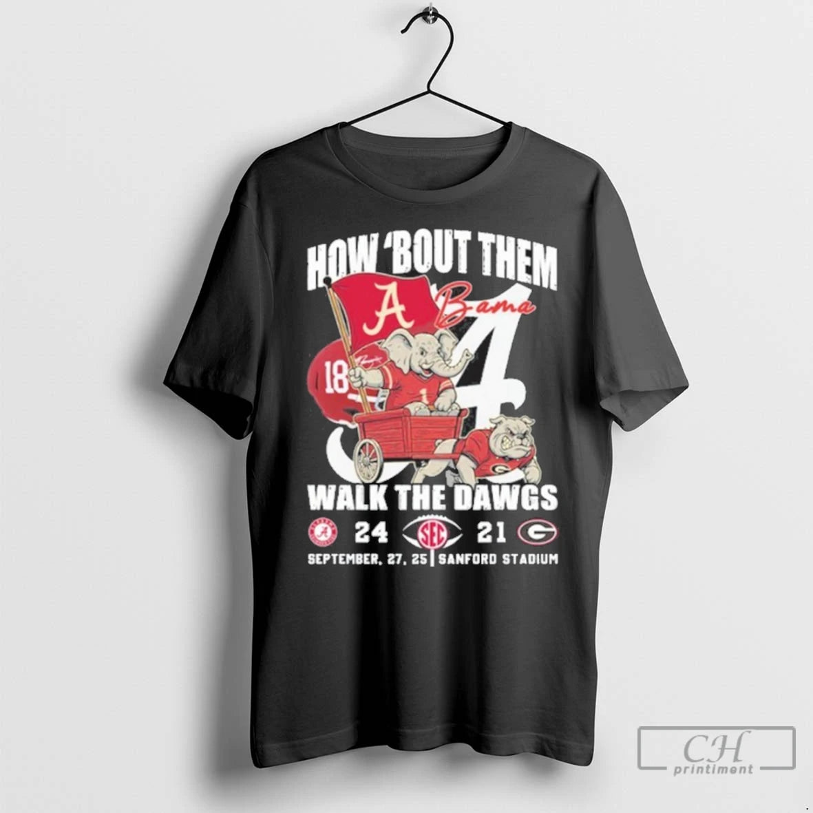 How Bout Them Bama Walk The Dawgs 24 21 T Shirts
