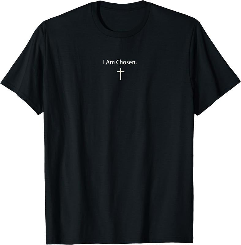 I Am Chosen Jesus Christian Faith Minimal Cotton Short Sleeve