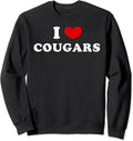 I Love Cougars Shirt I Heart Cougars