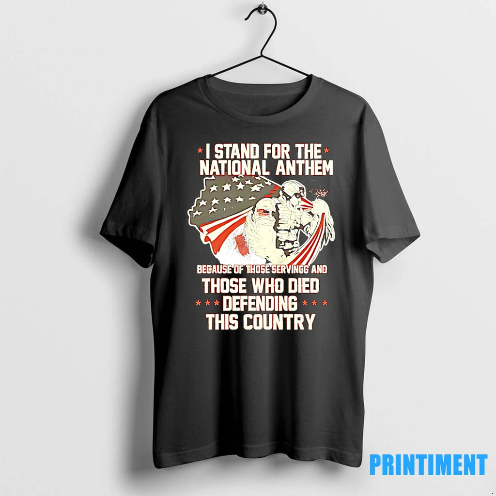I Stand For The National Anthem Veteran Tshirts Sweater