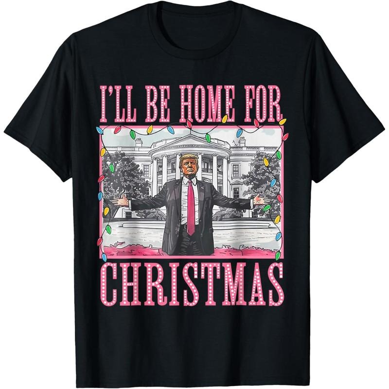 I'Ll Be Home Santa Funny Trump Xmas Pajamas Made Usastyle{N002}2