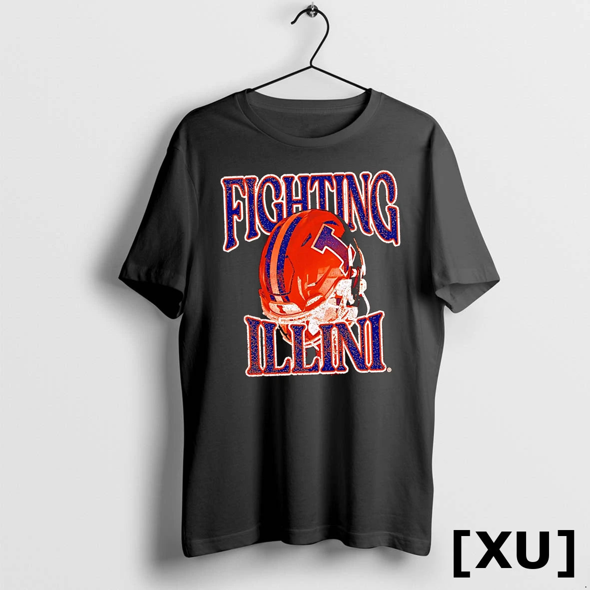 Illinois Football Helmet Orange Tshirts Sweater
