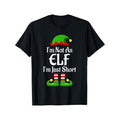 Im Not Elf Family Pjs Matching Halloween Thanksgiving Day New Year Dad Mom Friends Black Soft Fabric 100% Cotton Made USA