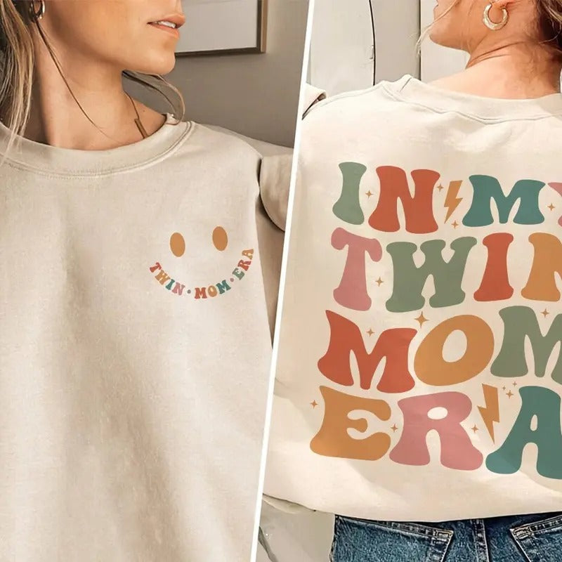 My Twin Mom Era Shirt My Mom Era Shirt Twin Mom Shirt Twin Mom Club Twin Mama Shirt New Mom Giftexpecting Mom Giftgender Reveal