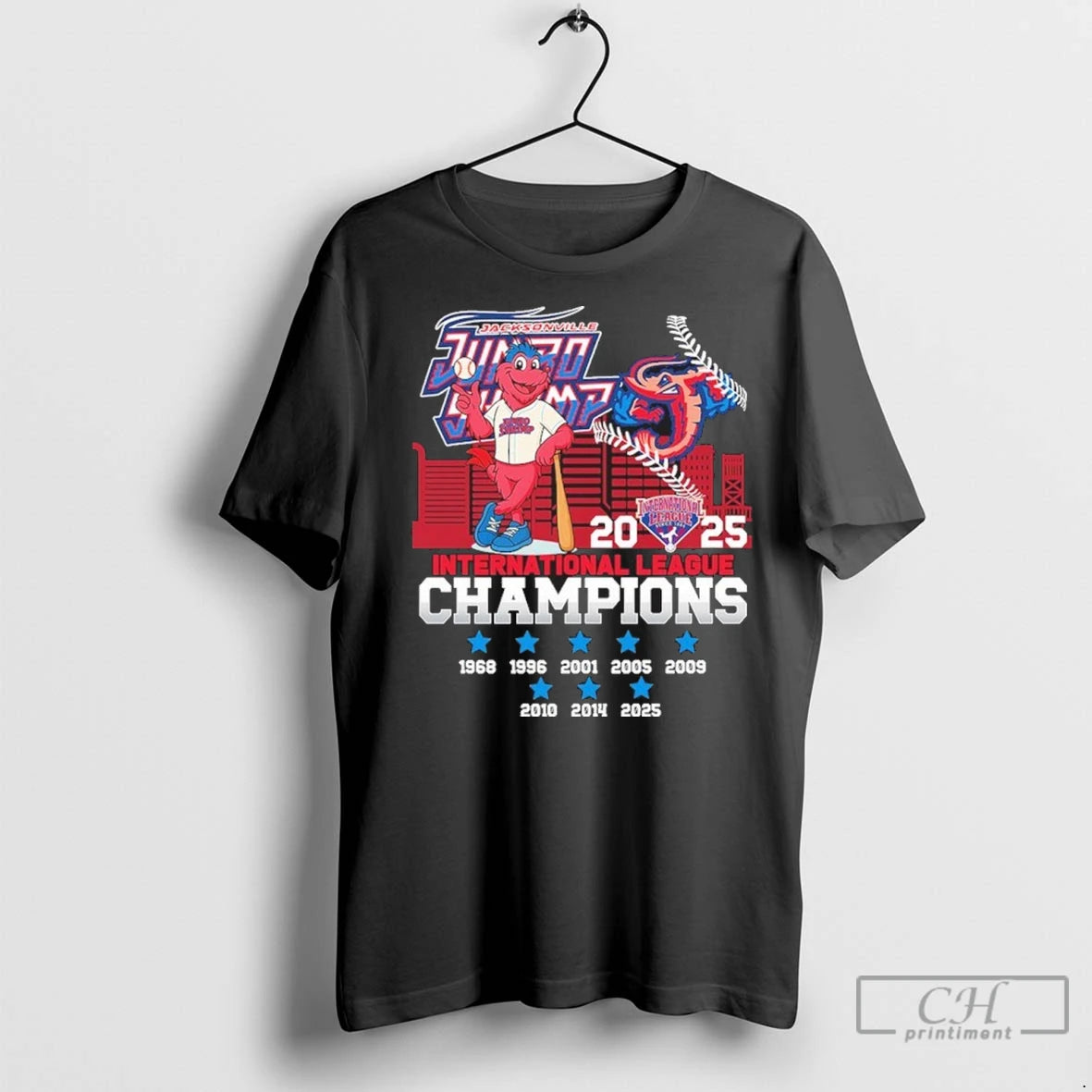 Jacksonville Jumbo Shrimp Mascot 2025 International League Champions T Shirts