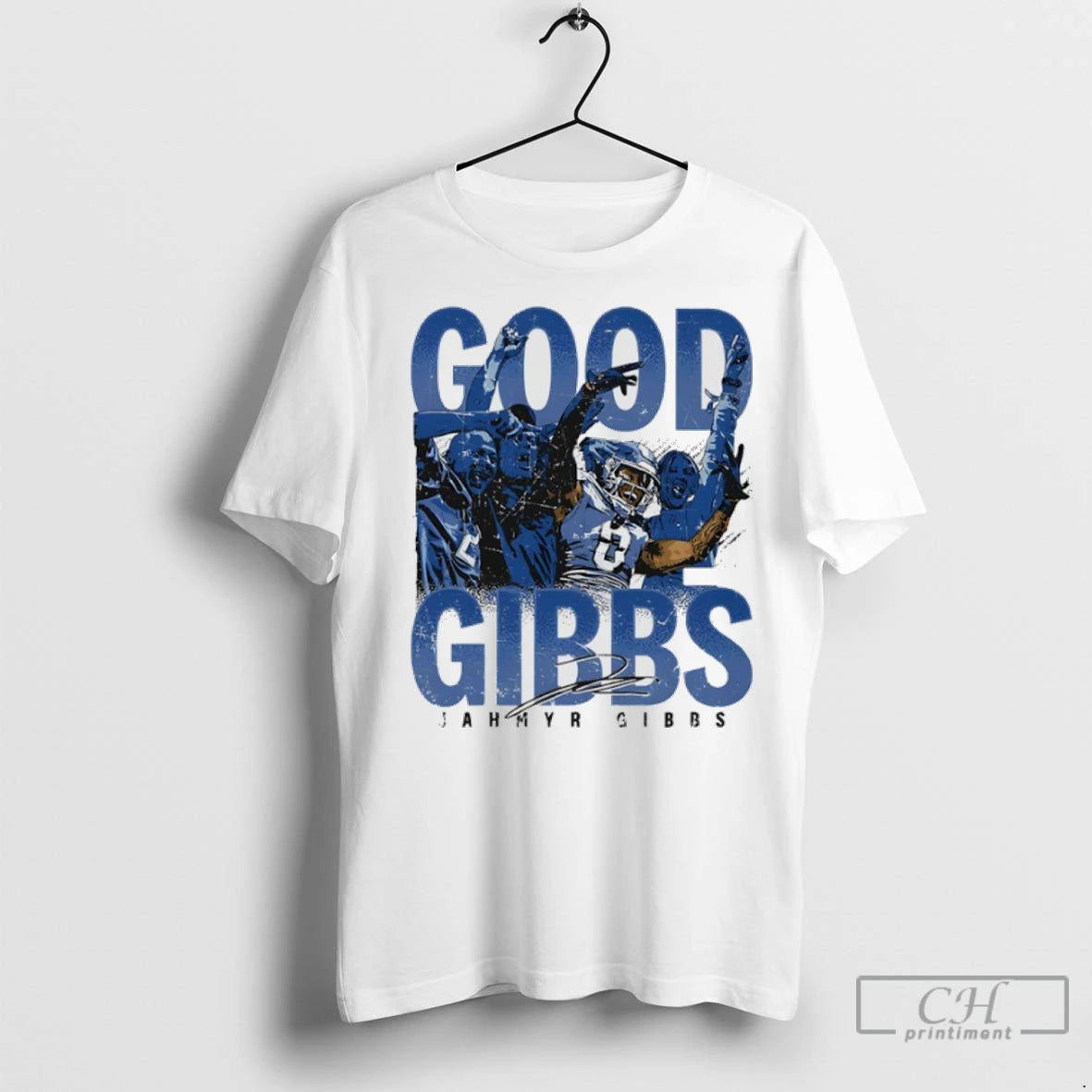 Jahmyr Gibbs Good Gibbs Detroit Lions Crowd Celebration Signature T Shirts