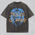 Jesus Is King Christian Shirt Faith Streetwear Comfort Colors Religious Him Her Bible Verse Lion