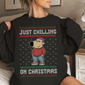 Just Chilling Ugly Chill Guy Funny Dog Cartoon