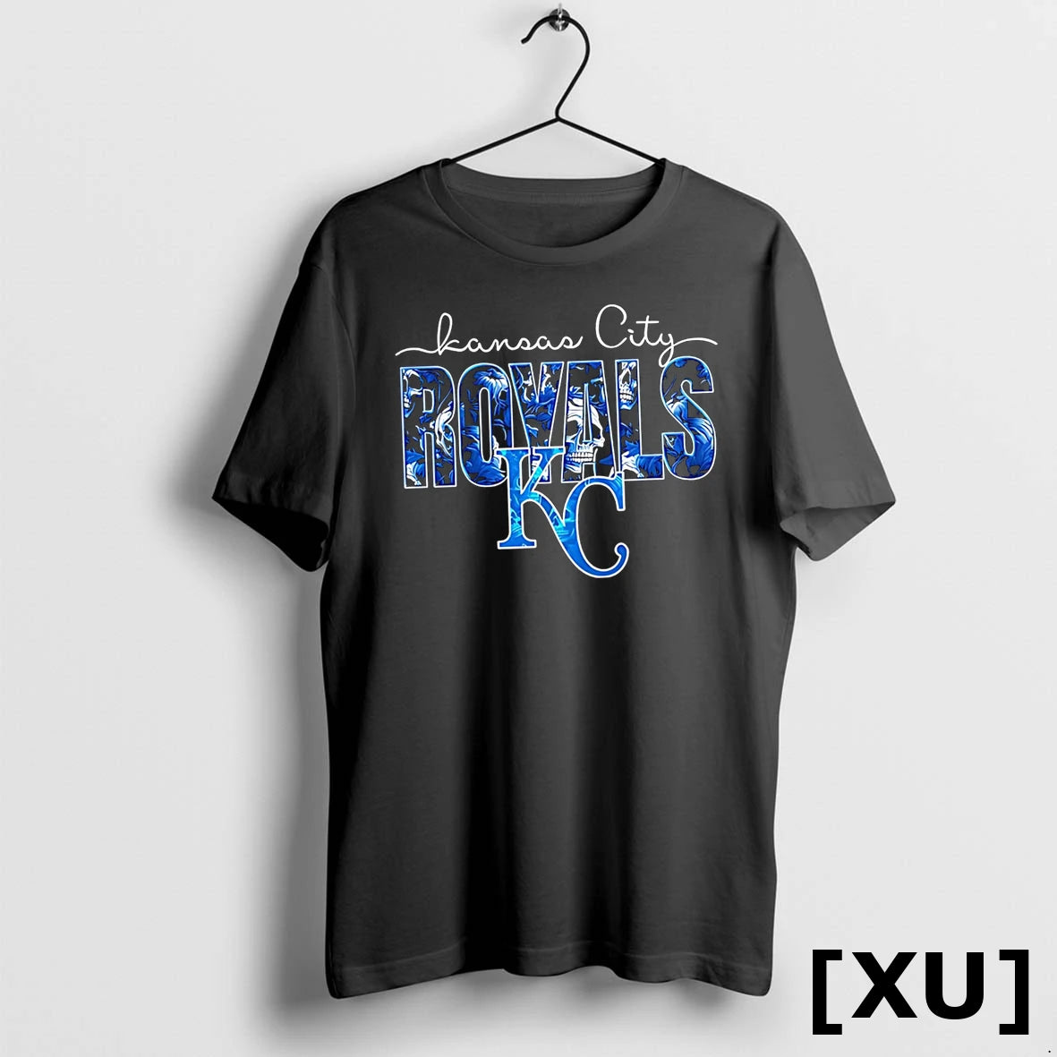Kansas City Royals Skulls Floral Graphic Baseball Tshirts Sweater