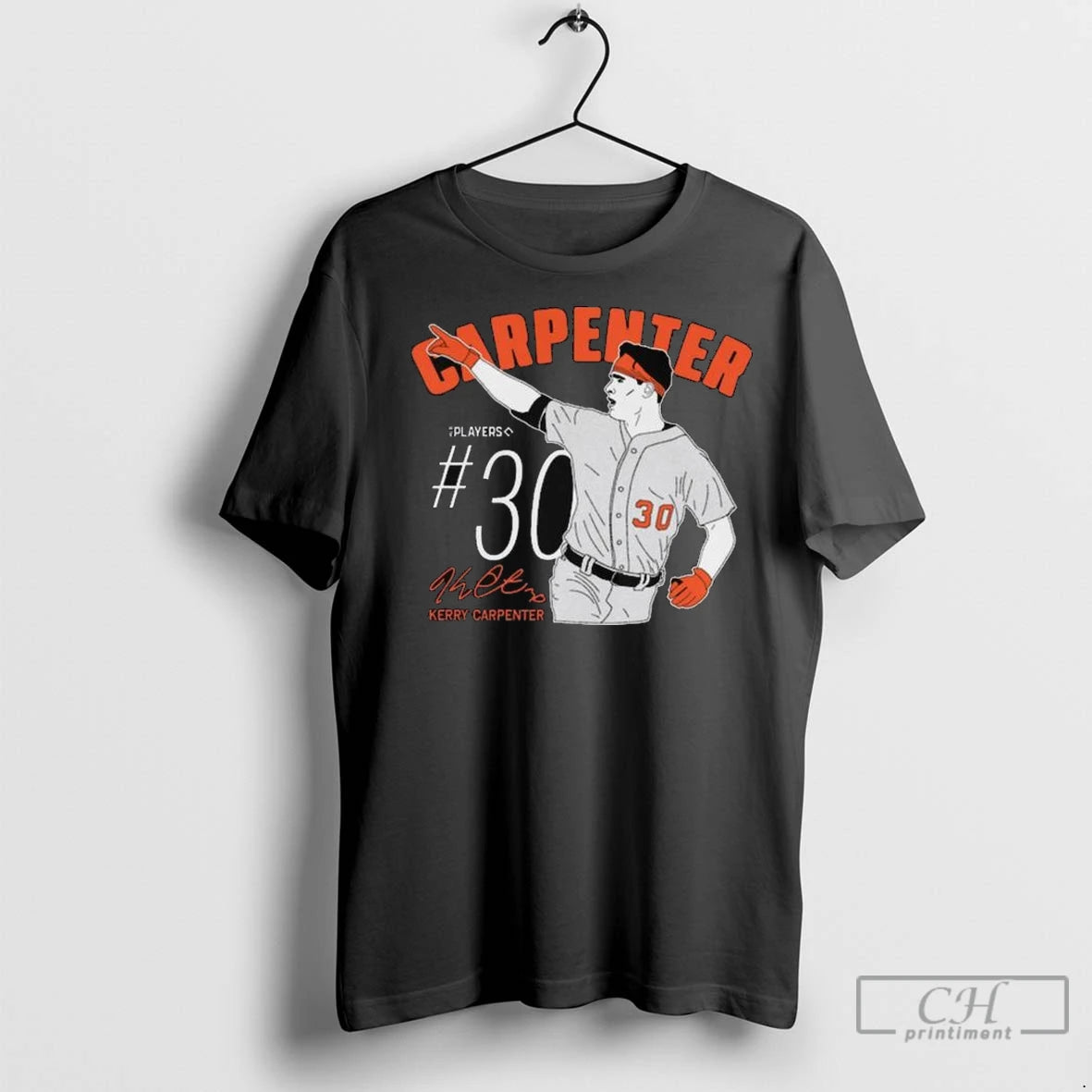 Kerry Carpenter 30 Detroit Tigers Signature Long Sleve T Shirts