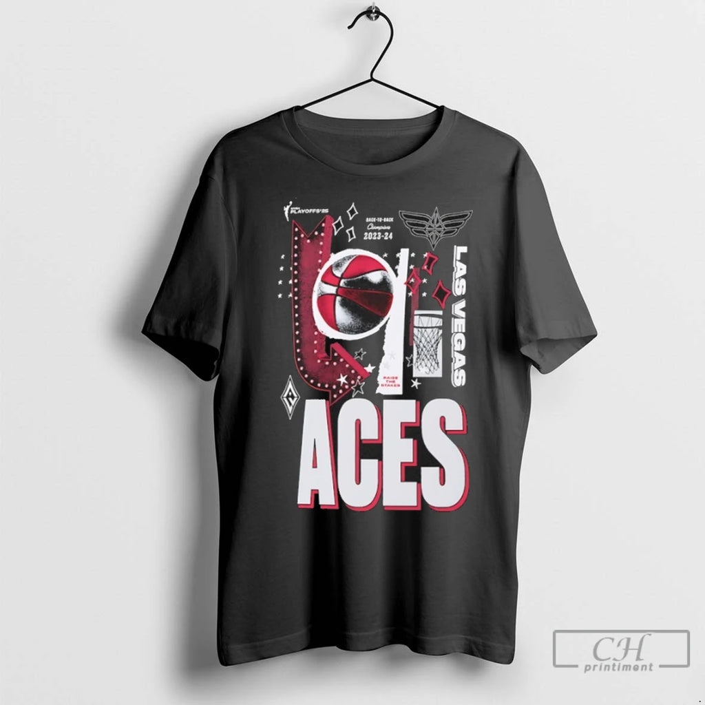 Las Vegas Aces 2025 Wnba Playoffs In The Zone T Shirts