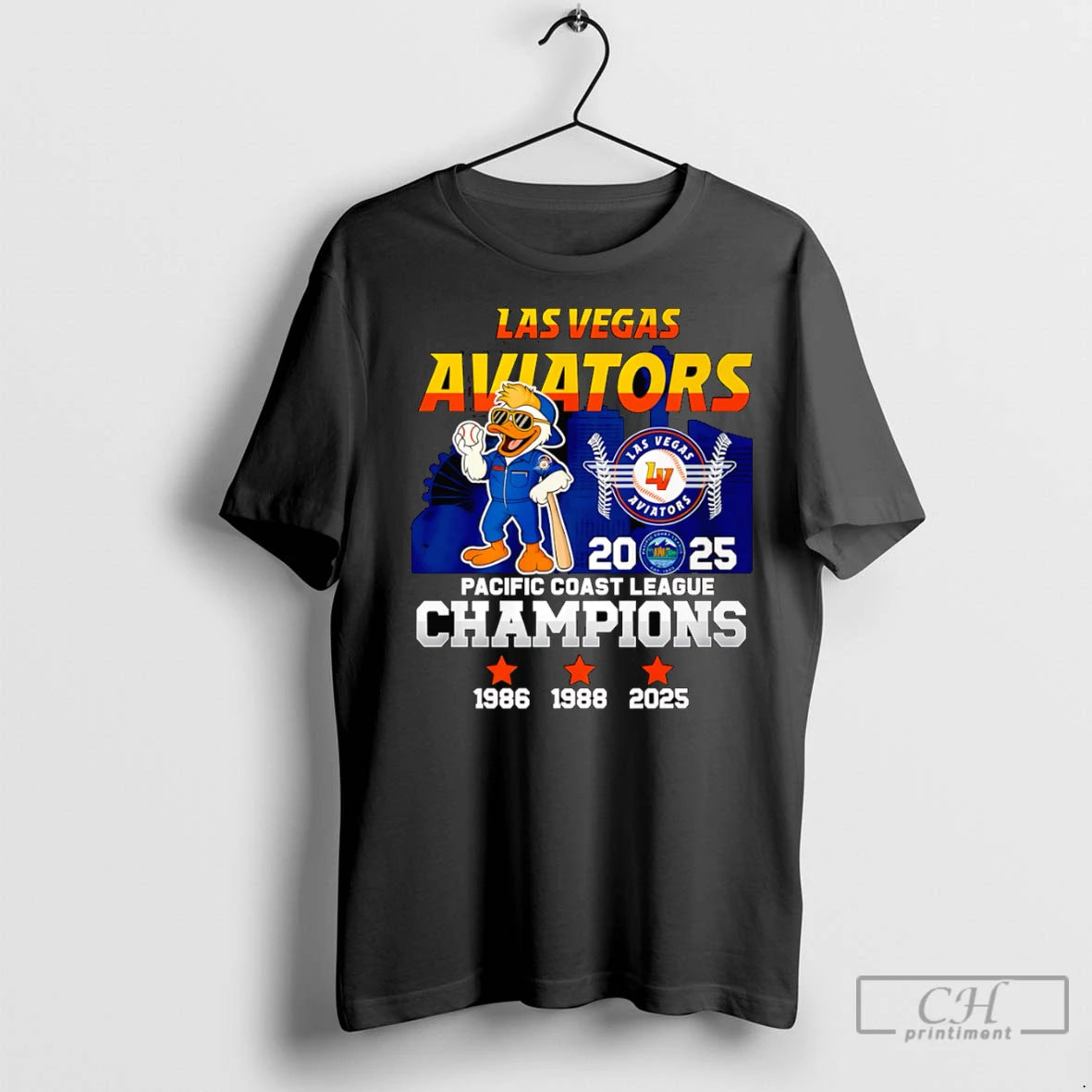 Las Vegas Aviators 2025 Pacific Coast League Champions Mascot T Shirts