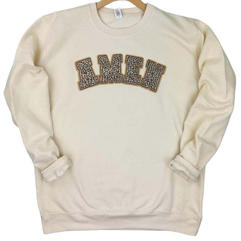 Leopard AMEN Chenille Patch