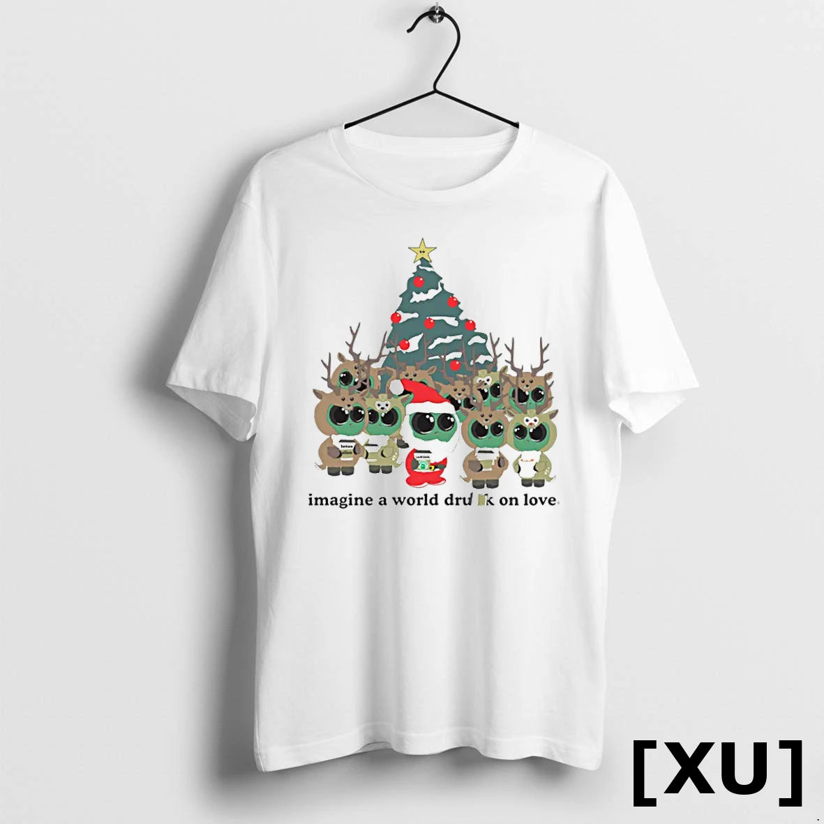 Lotus Alien Christmas Party Black Tshirts Sweater
