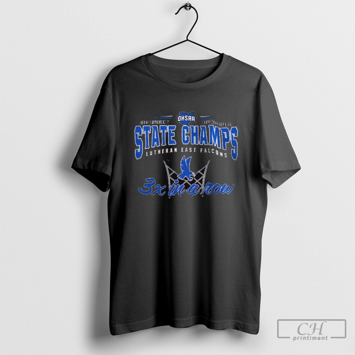 Lutheran East Falcons 2025 Ohsaa Boys Basketball D5 3x In A Row State Champions