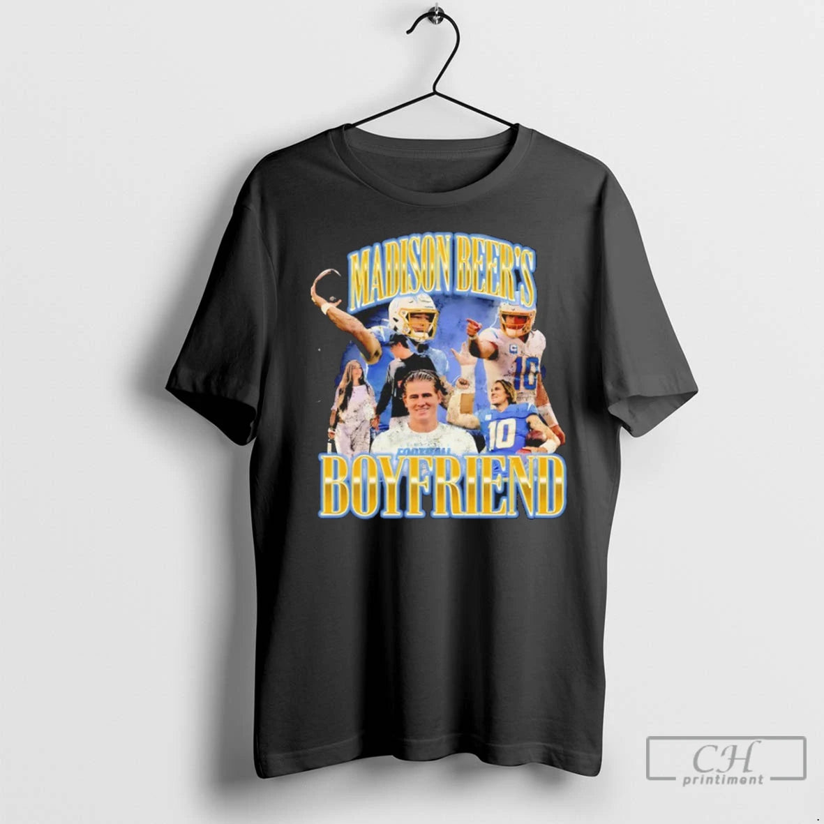 Madison Beers Boyfriend Justin Herbert Chargers Qb T Shirts