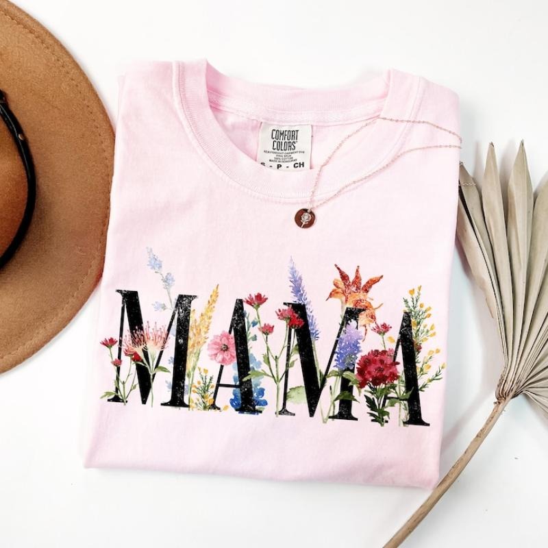 Mama Shirt Floral Mom Shirt Shirt Mom Mama