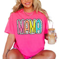Mama Mama Neon Shirt Cute Mom Shirts Cute Mama Mother Mama Daughter Son Short Sleeve Shirt Ideas Mommy