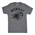 Funny Monday Face Punch Sarcastic Boxing Novelty Funny Cool Soft Casual Menswear Funny Sarcastic Short Sleeve Novelty Guys Dark Grey