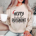 Merry Pregnant Shirt Pregnancy Announcement Shirt Pregnant Shirt Funny Pregnancy Xmas Baby Shirt