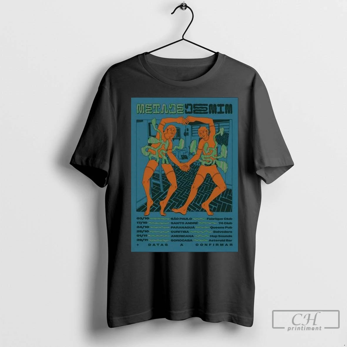 Metade De Mim October 2025 Tour Long Sleve T Shirts