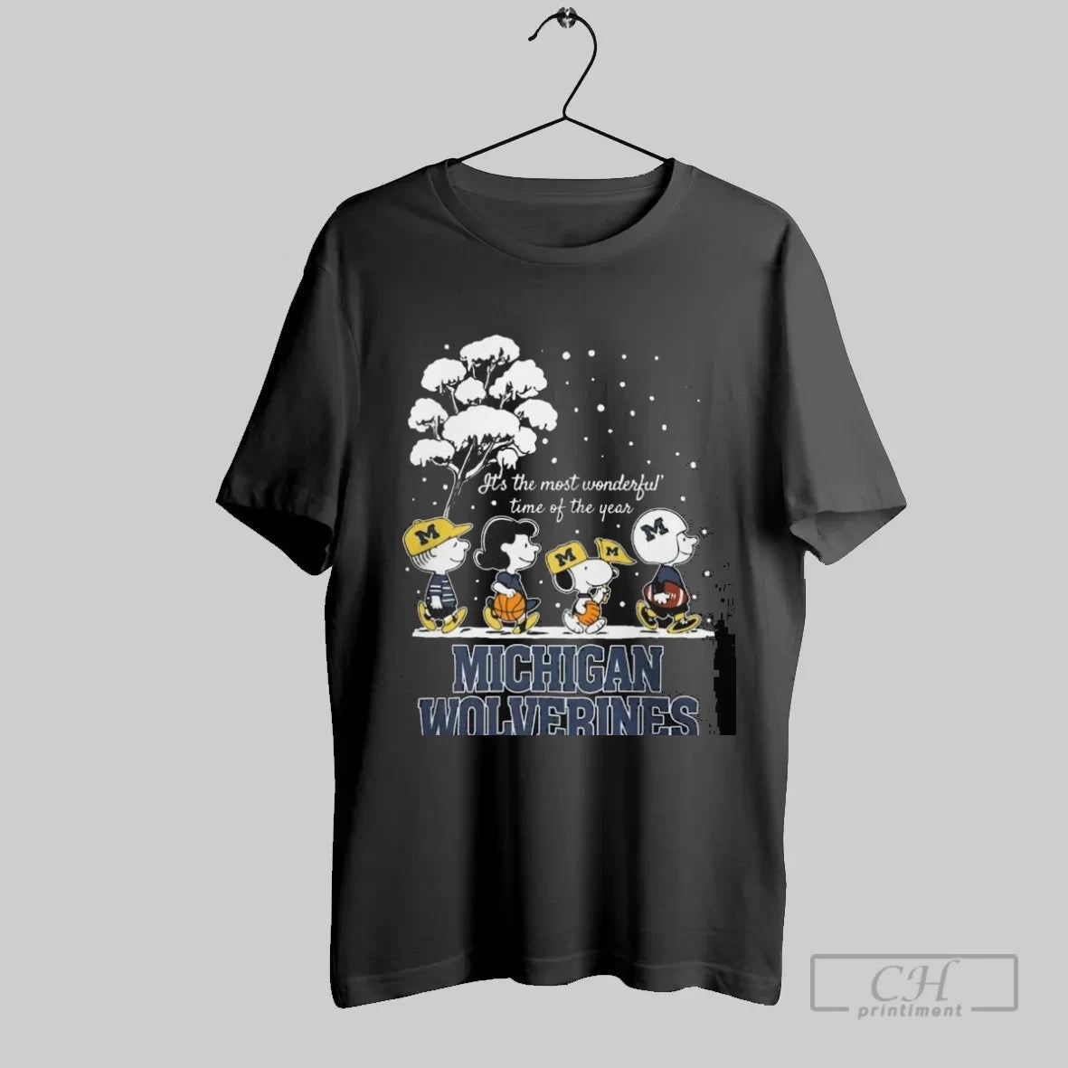 Michigan Wolverines X The Peanuts Winter Its The Most Wonderful Time Of The Year 2025