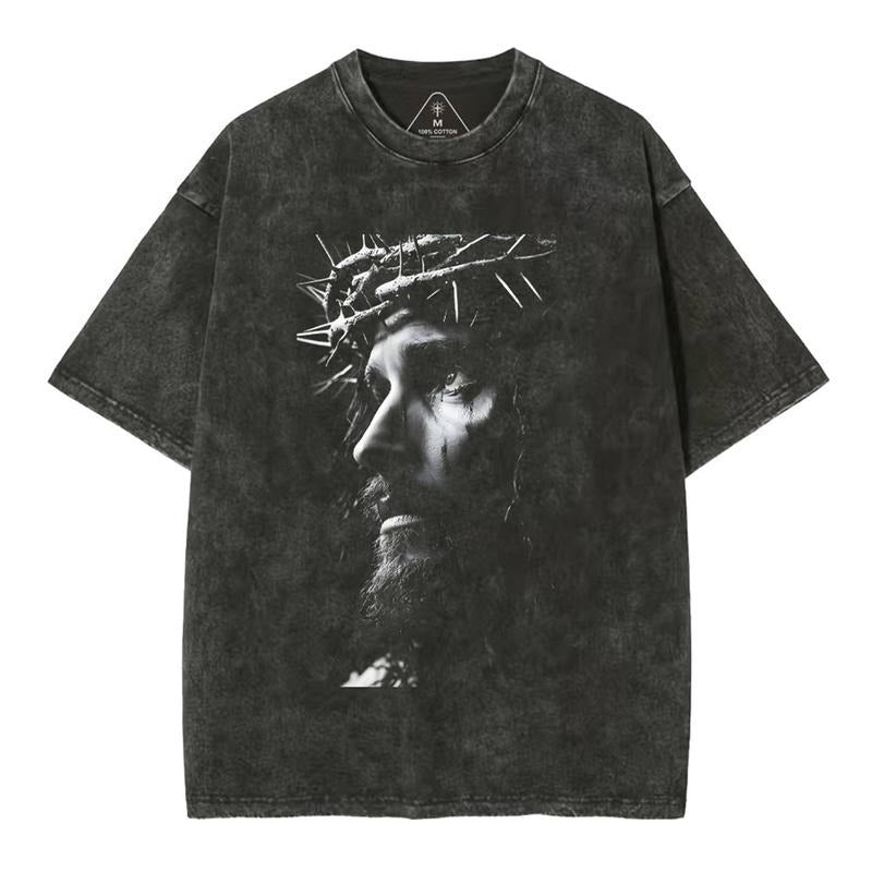 [ Mineral Wash ] Jesus Christ Christian Washed Jesus Washed