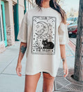 Moon Tarot Card BW Celestial Comfort Colors