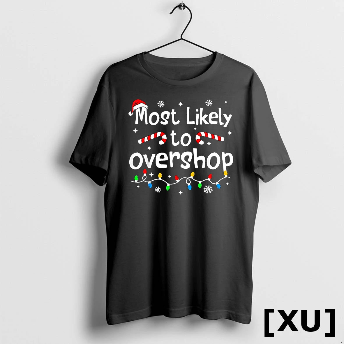Most Likely To Overshop Christmas Shopping Matching Family Tshirts Sweater