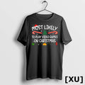 Most Likely To Play Video Games On Christmas Family Matching Tshirts Sweater