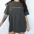 Mother Mayhem Shirt Sarcastic Motherhood Printed Cool Moms Club Unhinged Shirt Feral Mama Comfy Fabric Tops Womenswear Cotton Fabric Relaxed Fit Chic