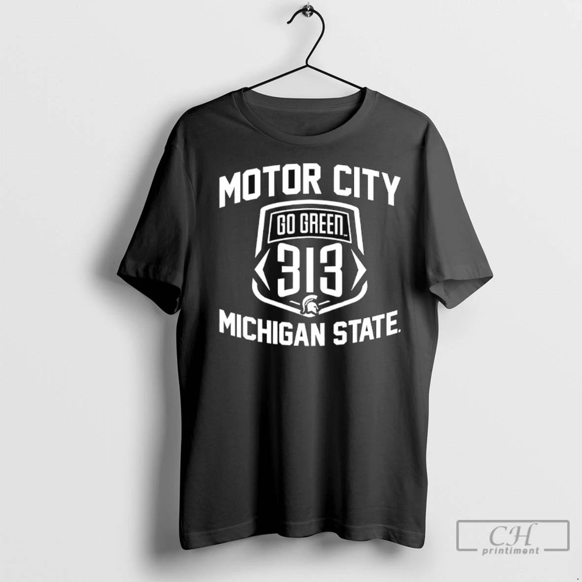 Motor City Michigan State Spartans Football Go Green 313 T Shirts