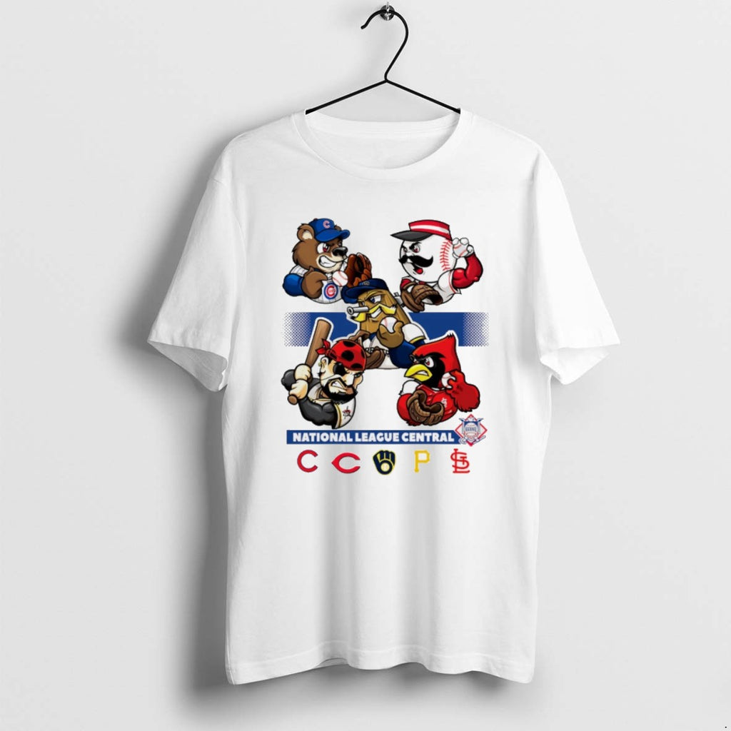 National League Central Cubs Cincinnati Reds Brewers Pirates Louis Cardinals T Shirts