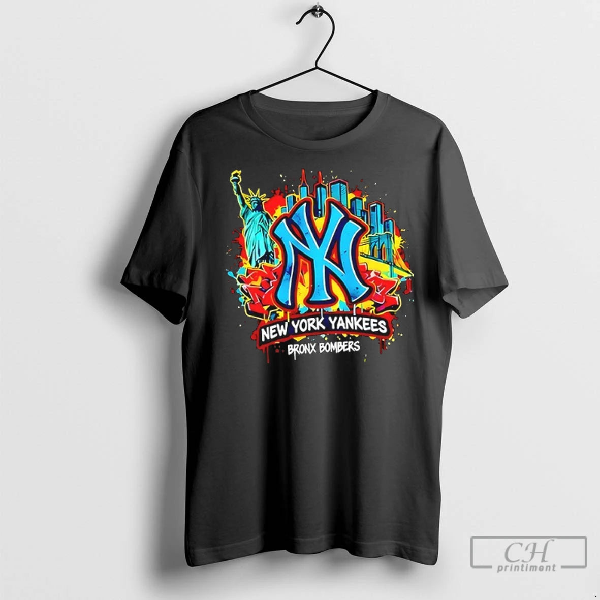 New York Yankees Bronx Graffiti Bombers City Colors T Shirts