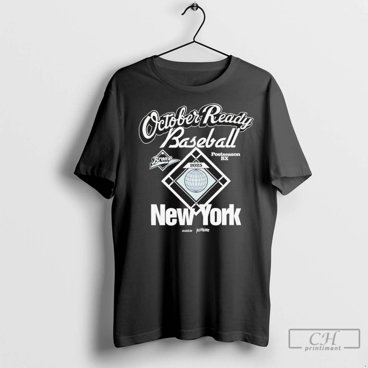 New York Yankees October Ready Baseball 2025 Mlb Postseason T Shirts