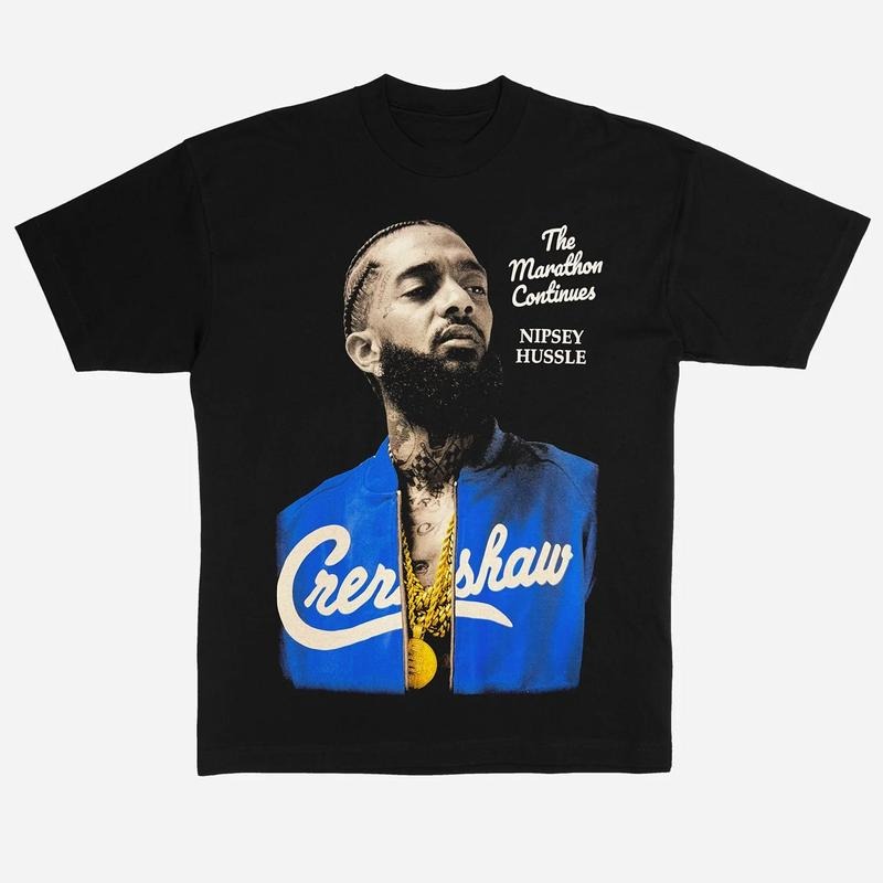Nipsey Hussle Big Head Vintage Rapper Rap Hip Hop Concert Menswear Topstyle{N002}2