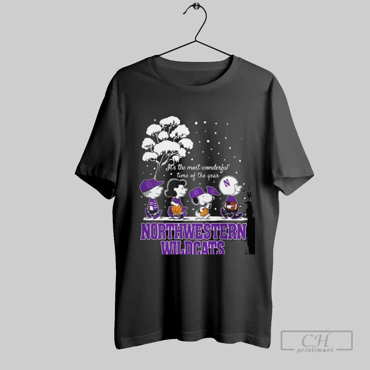 Northwestern Wildcats X The Peanuts Winter Its The Most Wonderful Time Of The Year 2025