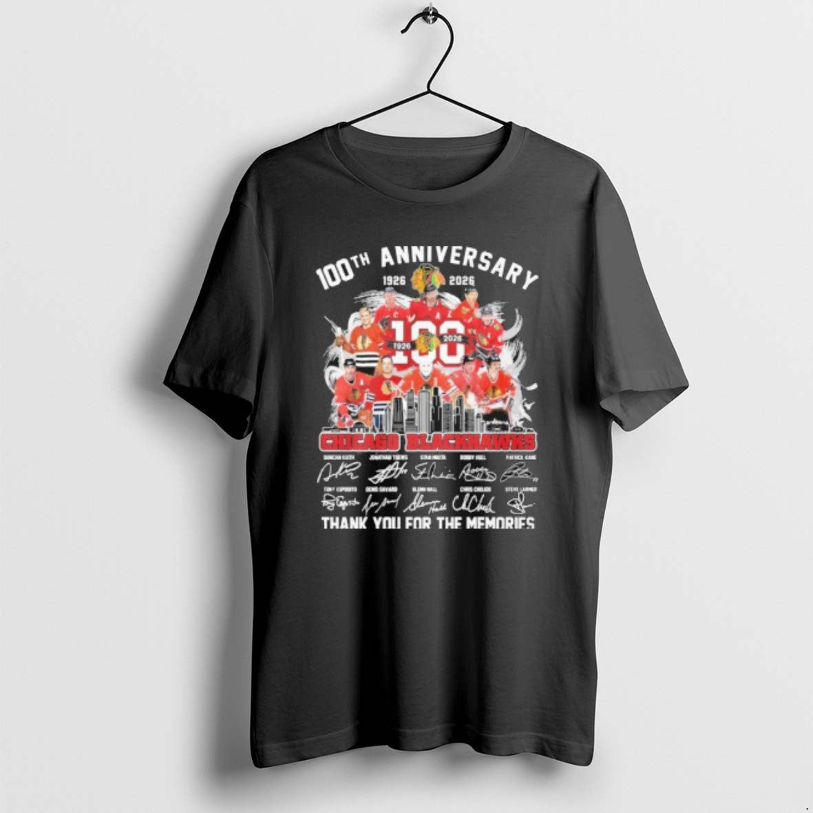 Official 100th Anniversary 1926 2026 Chicago Blackhawks Team Signatures