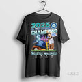Official 2025 Al West Champions Seattle Mariners Mascot October Bound Tshirts Sweater