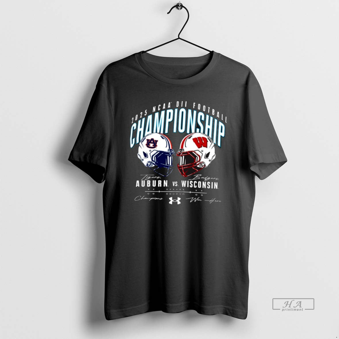 Official 2025 Division Ii Football Championship Auburn Tigers Vs Wisconsin Badgers Win Here Signature