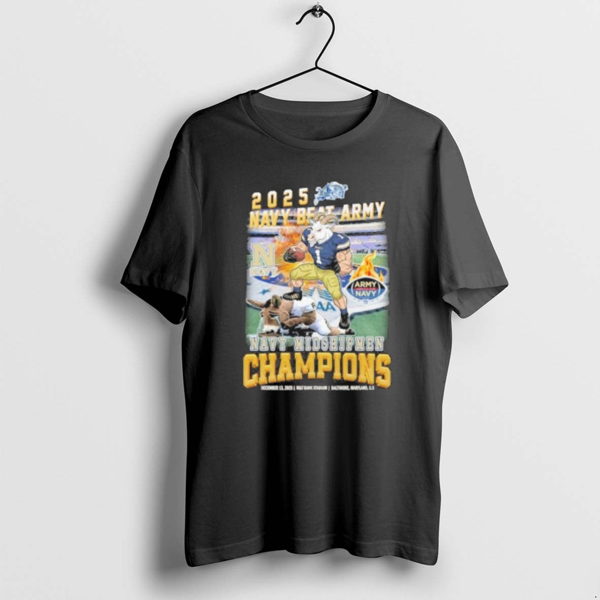 Official 2025 Navy Beat Army Mascot Navy Midshipmen Champions