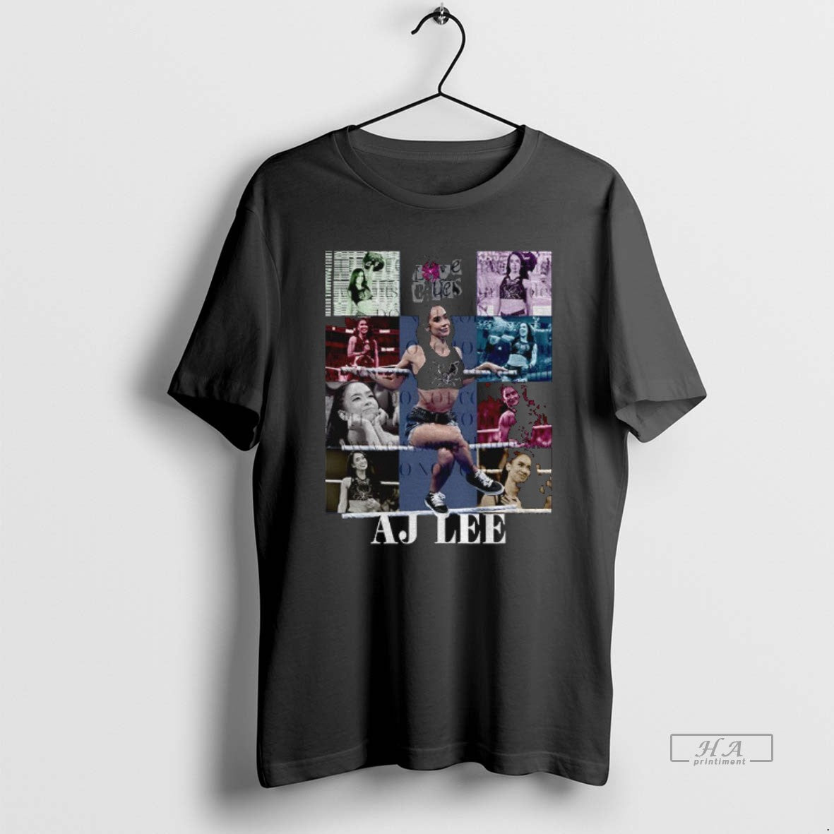 Official Aj Lee Wrestlemania Eras Tour Graphic