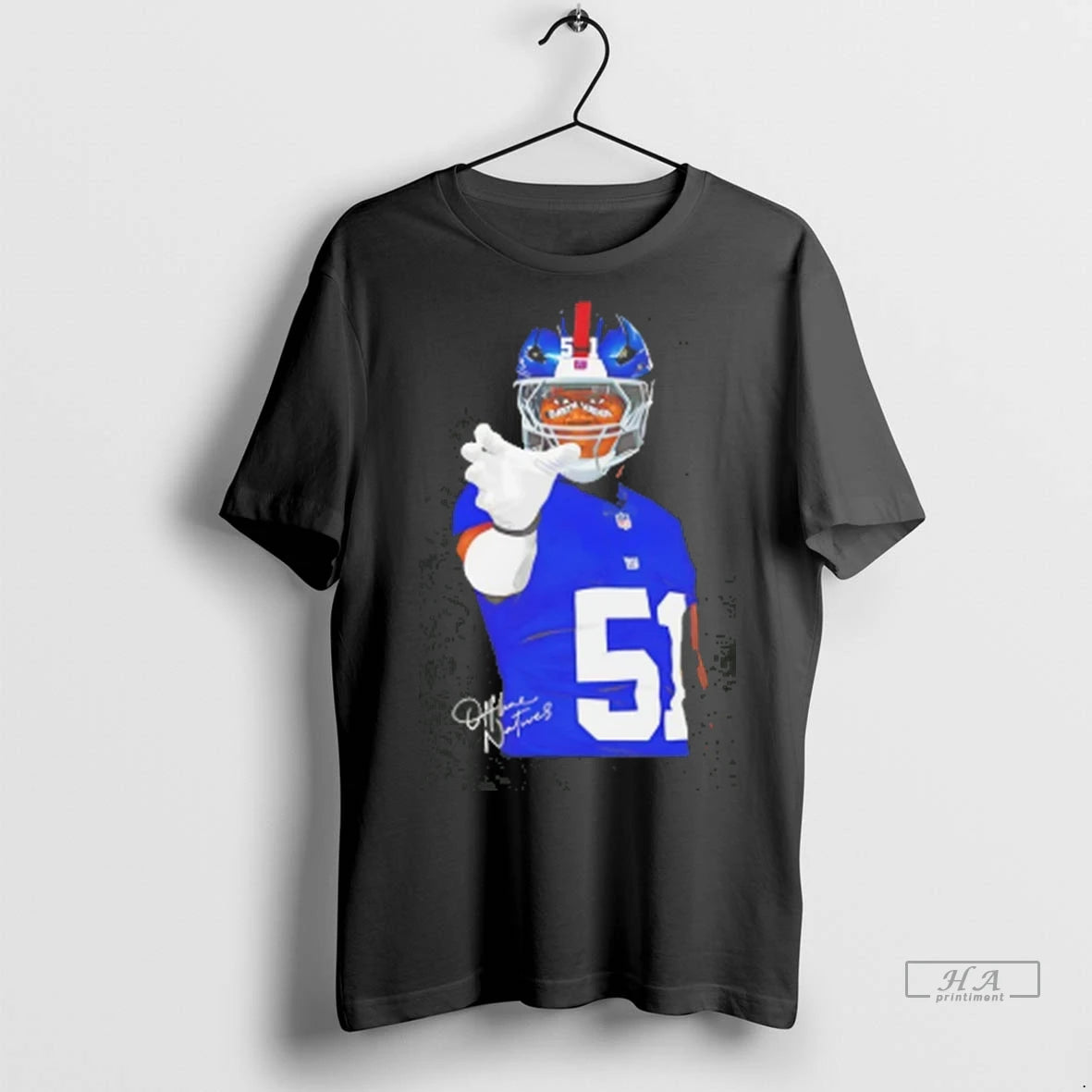 Official Abdul Carter X Darth Vader New York Giants Signature Tee Tshirts Sweater