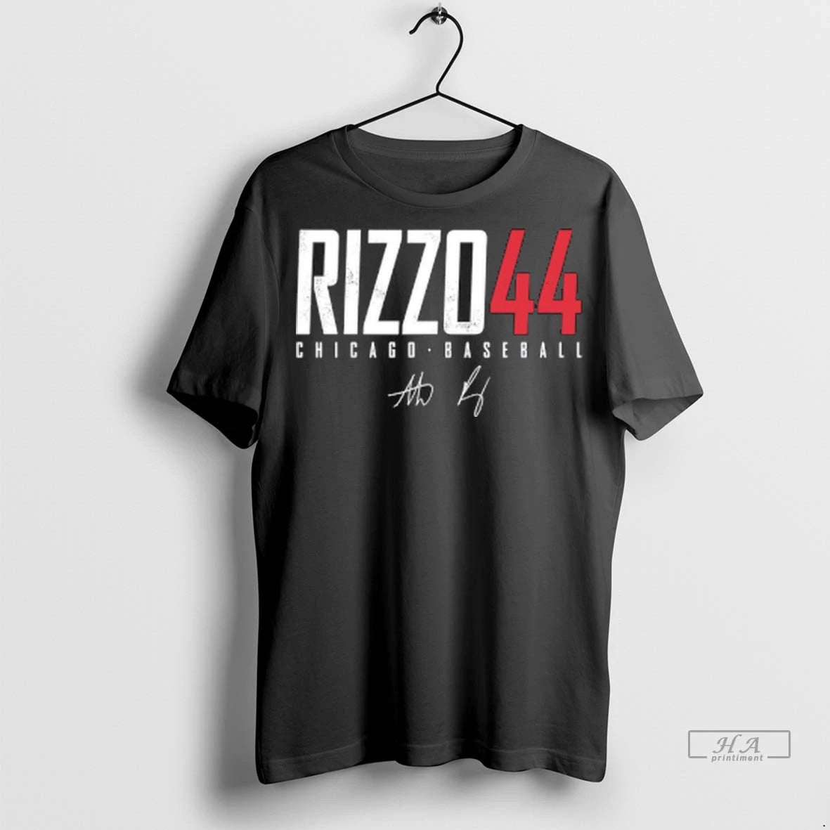 Official Anthony Rizzo 44 Cubs Number And Name Autographed Tshirts Sweater