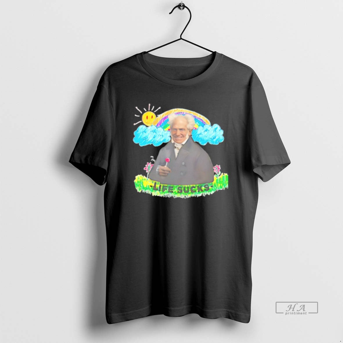 Official Arthur Schopenhauer Life Sucks Art