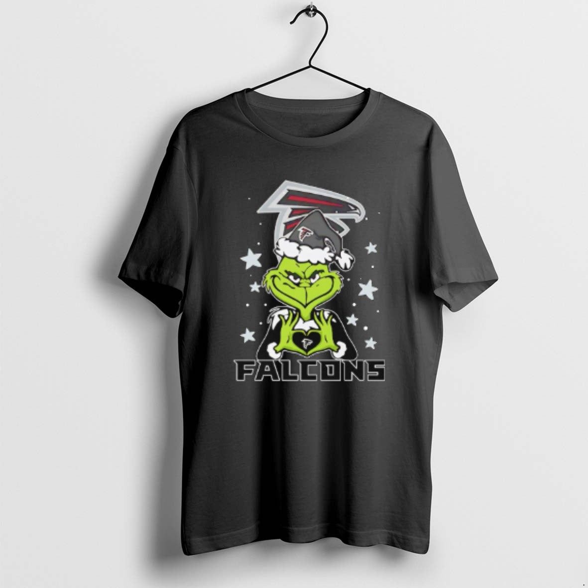 Official Atlanta Falcons Love Grinch Heart Hand Christmas 2025