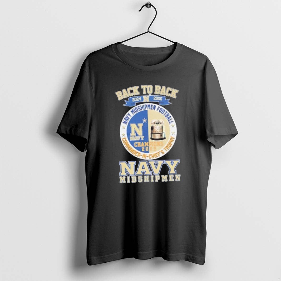 Official Back To Back 2024 2025 Navy Midshipmen Football Commander In Chiefs Trophy